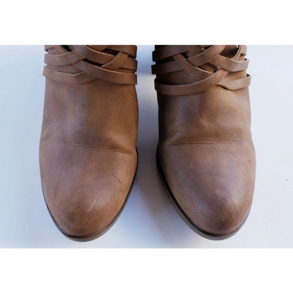 Arizona Jean Co. Brown Strappy Booties 10M - Picture 5 of 6